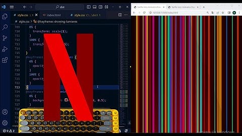 ASMR Programming -  Netflix Logo Animation Css - No Talking