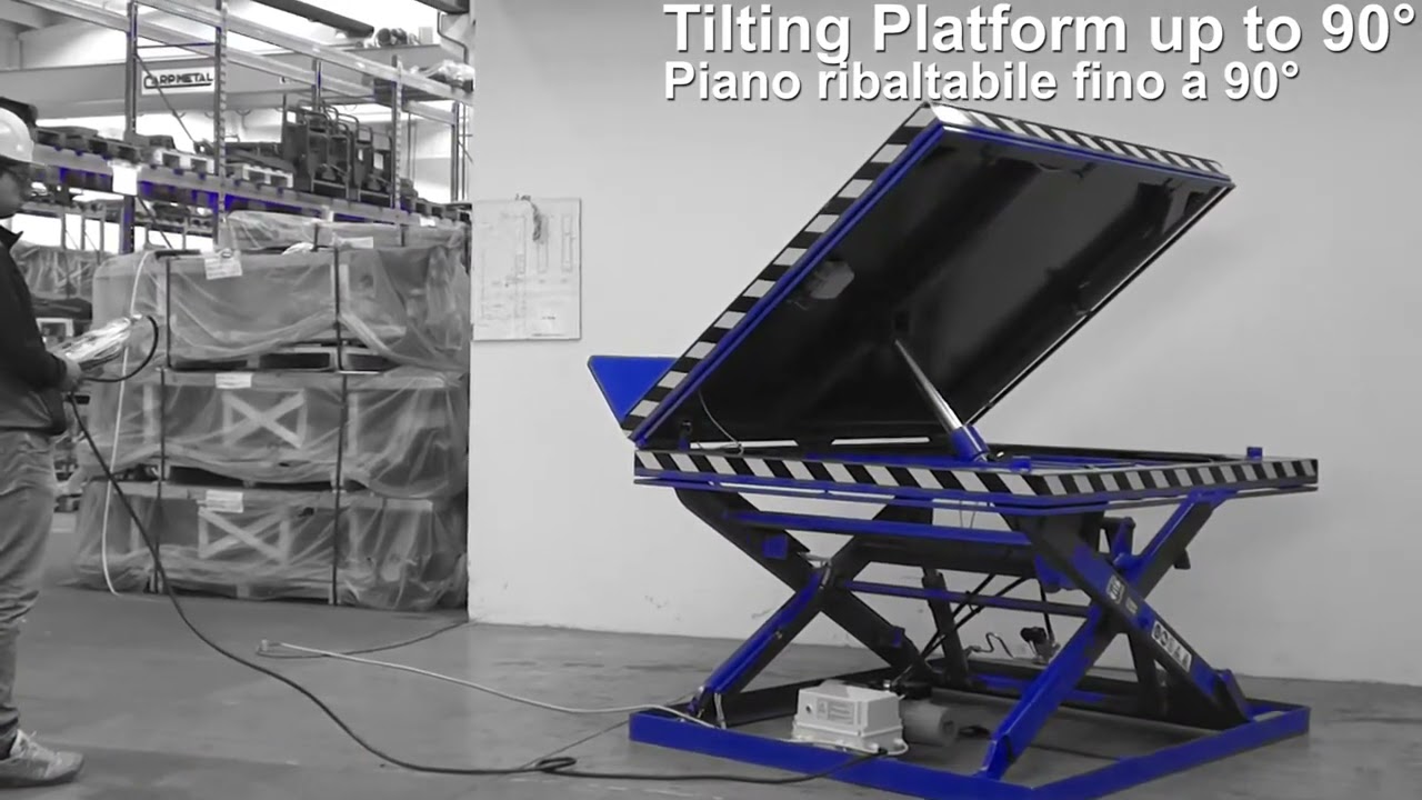 Scissor Lift Table with Lift & Tilt  - One Stop Handling Ireland