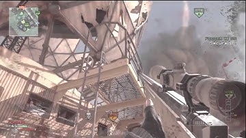 First ever MW3 random throwing knife topspin across map!