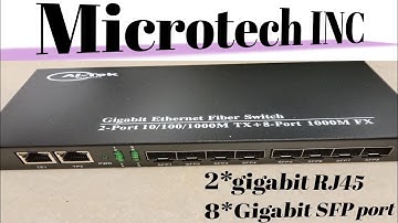 @microtech-inc Fiber Etherner media converter