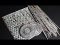 Bangle stand making at home with old newspapers || Newspaper craft