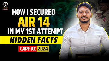 AIR 14 | UPSC CAPF Assitant Commandant | CAPF MOTIVATION | CRPF MOTIVATION | CAPF AC 2026 Strategy🇮🇳