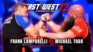 Michael Todd vs Frank Lamparelli - East vs West12 Right Arm Heavyweight Match