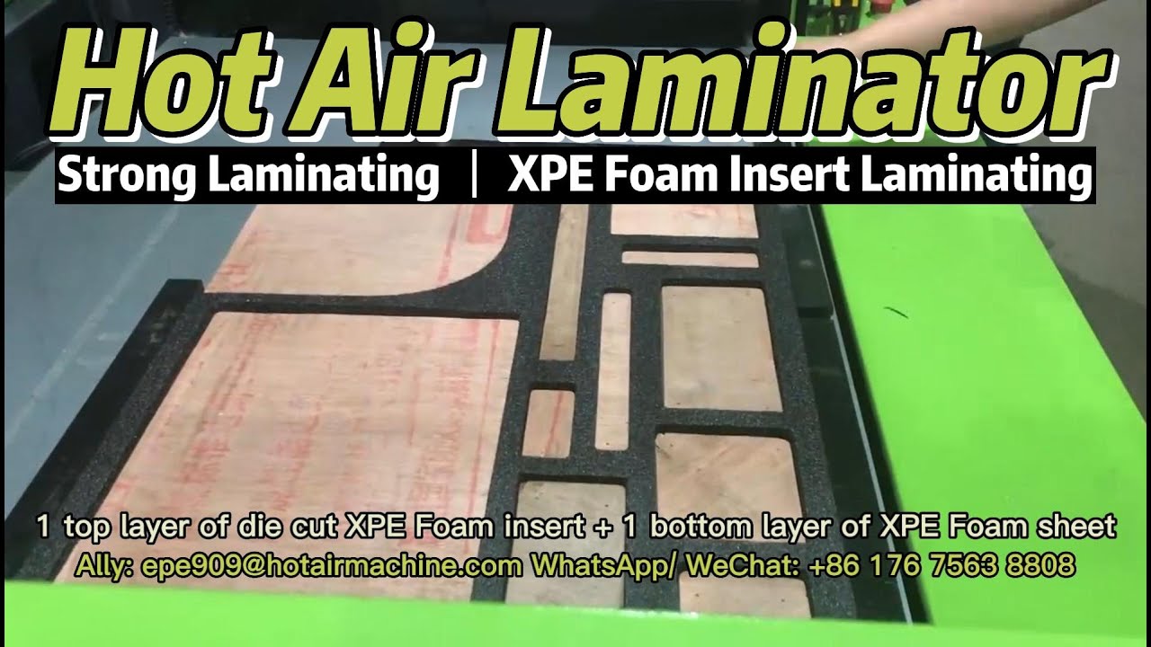 XPE Foam Insert Laminating PE EPE Foam Hot Air Laminating Machine