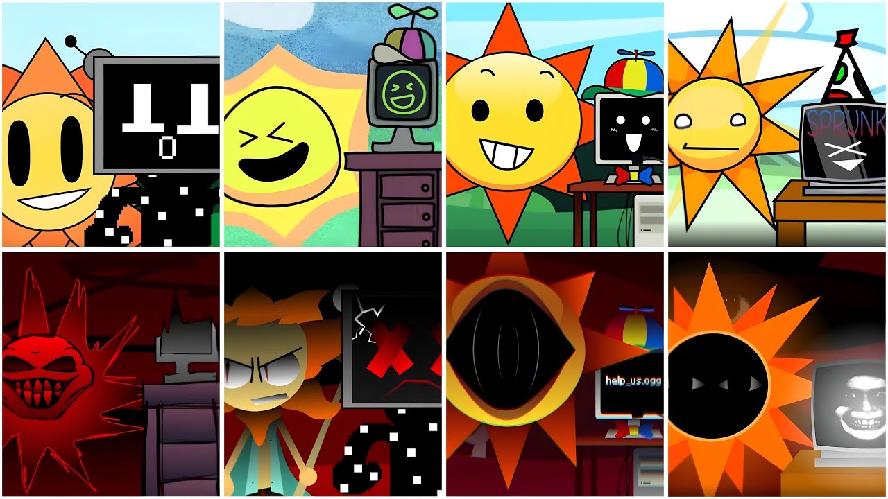 Incredibox - Sprunki but MIX MR SUN 🌞 and MR.FUN COMPUTER 🖥 in ALL Different Mods