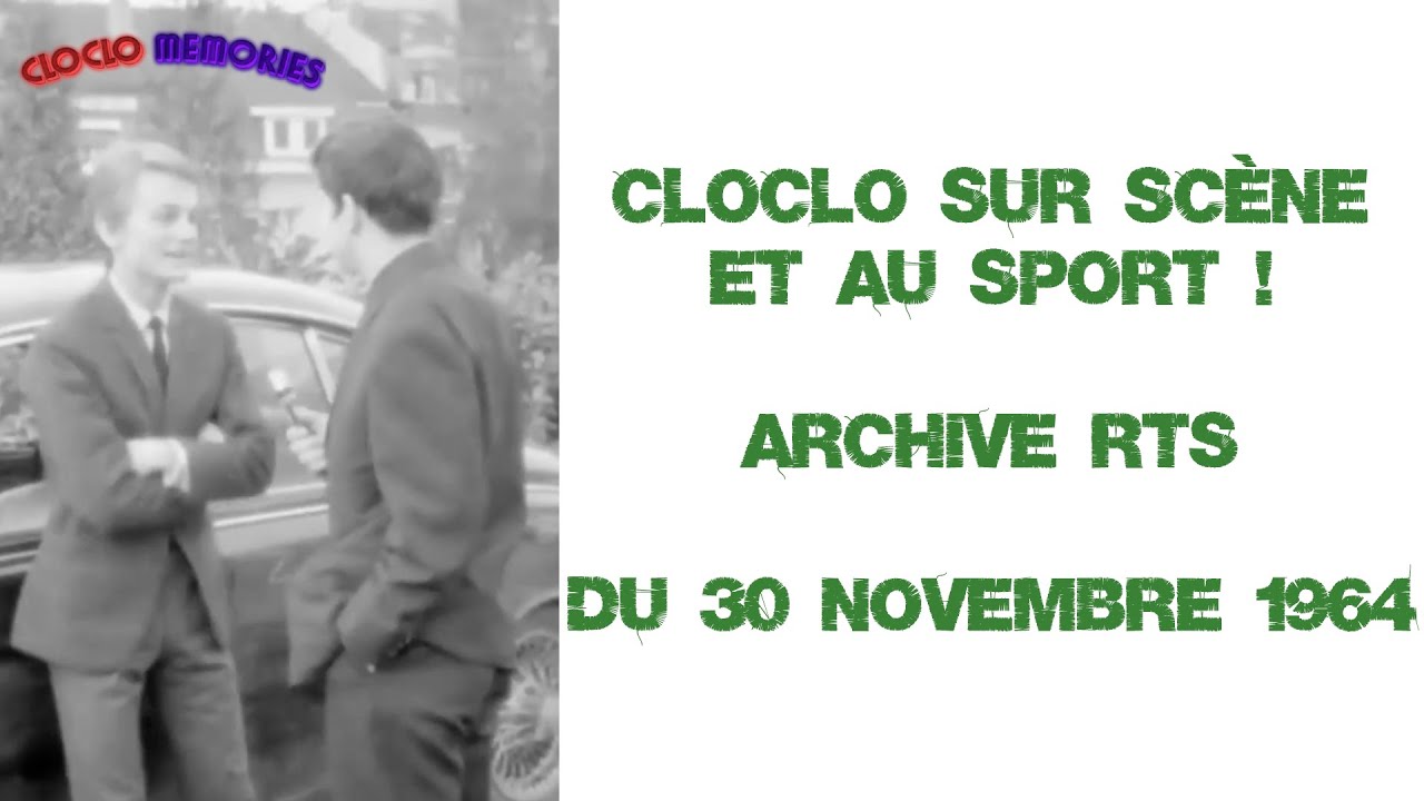 Cloclo sur scène et interviewé | archive RTS, du 30 novembre 1964 - YouTube