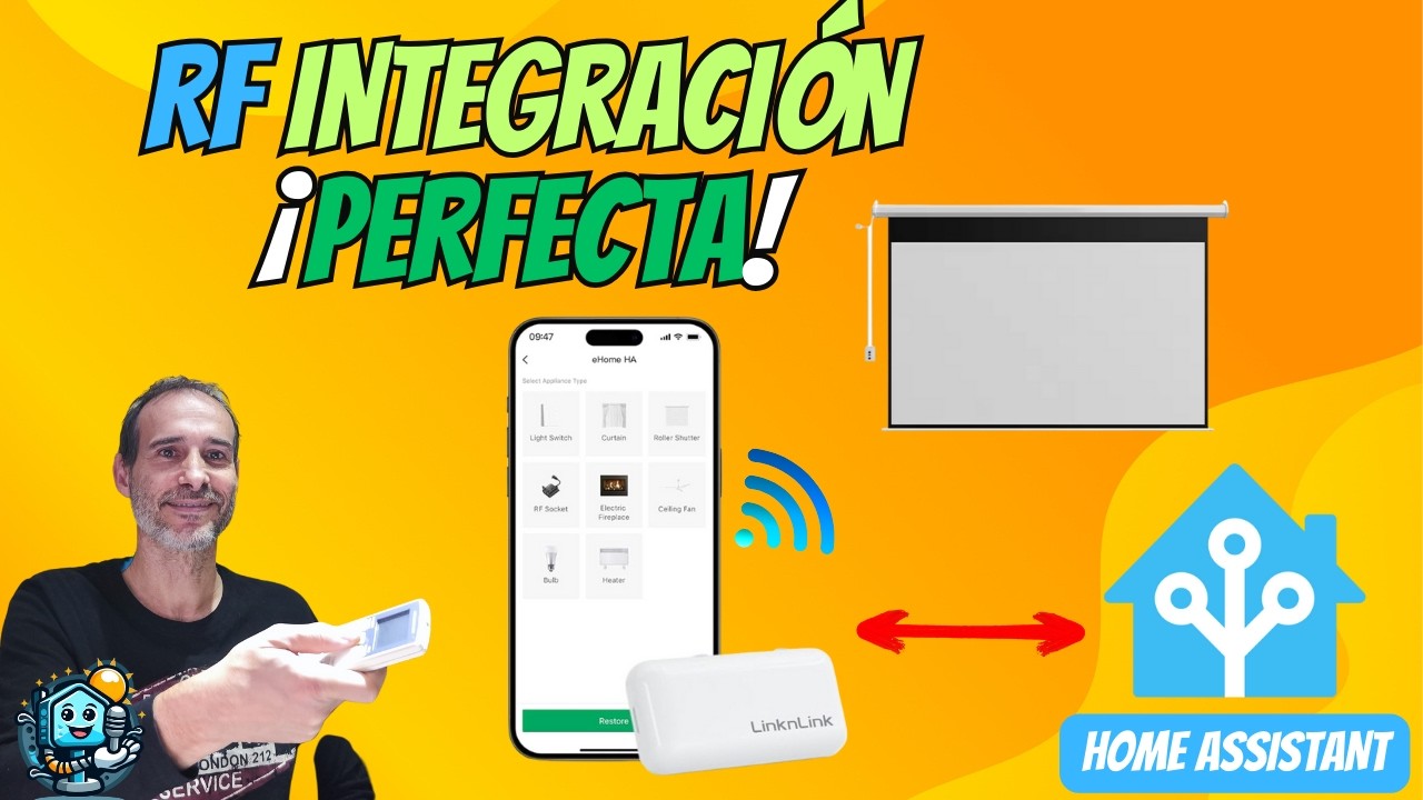 ✨¡Controla TODOS tus RF con LinknLink eHome HA y Home Assistant! Automatiza Cortinas,Luces,Pantallas