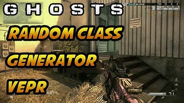 COD Ghosts: RANDOM CLASS GENERATOR: VEPR (FFA) - Call of Duty: Ghost Gameplay