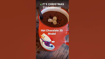 Blender 3D Hot Chocolate Model