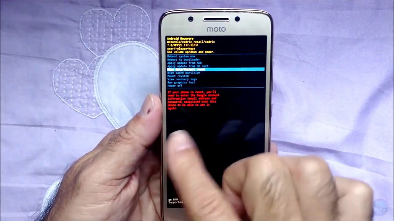 HARD RESET MOTO G5 Atualizado YouTube HARD RESET MOTO G5 Atualizado YouTube