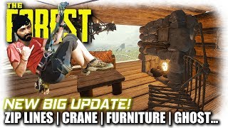 The Forest | NEW BIG UPDATE! Zip Lines, Cranes and More | The Forest Gameplay (Alpha 0.63) screenshot 2