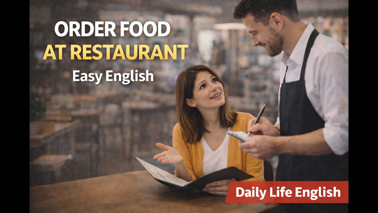 Simple English Conversation at a Restaurant | Easy English Speaking Practice