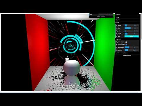 ThreeJSのMirrorNodes ExampleにonomStudioをテクスチャにして貼ってみる