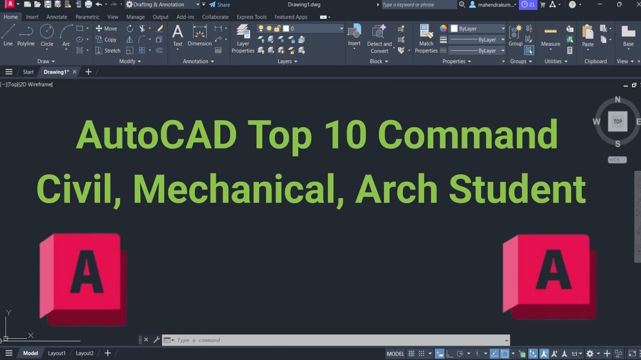 Detail Line Command Top 10 Command in AutoCAD | All Command Explained in Detail - YouTube