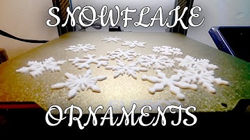 Snowflakes (Ornaments!) - 3D Print Timelapse