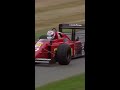 Nigel Mansell's V12 Ferrari screams up Goodwood Hill