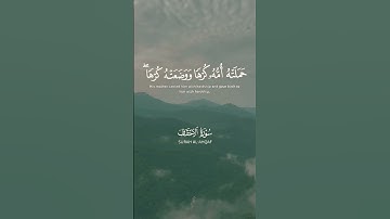 وَوَصَّيْنَا الْإِنسَانَ بِوَالِدَيْهِ إِحْسَانًا........ (الآية)........................ (الأحقاف)