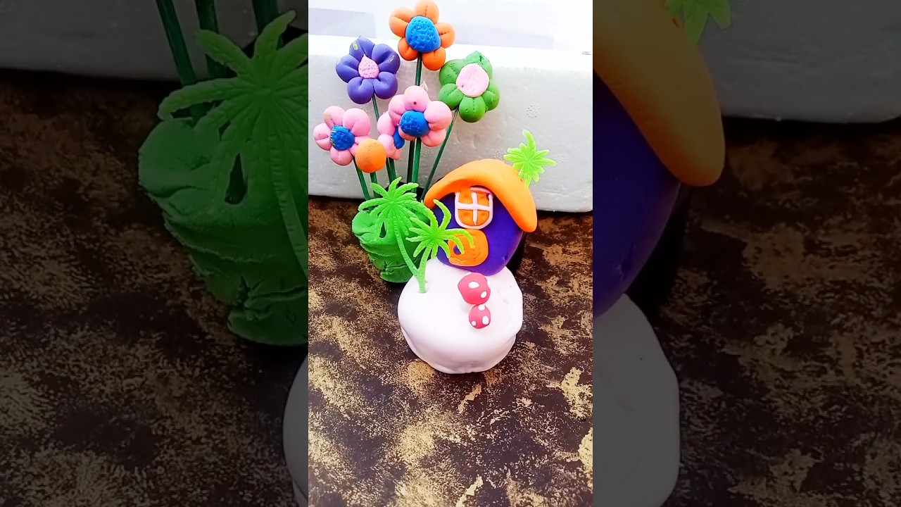 DIY Cute Mini Clay House 🏠 | Easy Clay Art Tutorial 