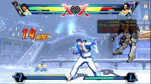 UMVC3 Ryu fun Denjin Combo w/ Burn Kick