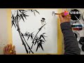 Bamboo and Bird Chinese brush painting