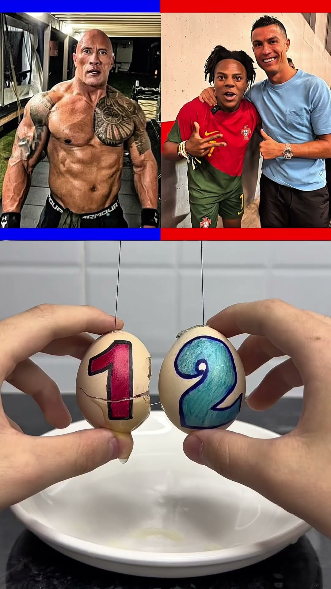 🔥 Ronaldo & IShowSpeed Destroyed The Rock! 😱💀 #cr7 #worldcup