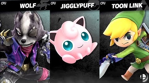 Wolf VS Jigglypuff VS Toon Link LV 9 CPU Battle Super Smash Bros Ultimate