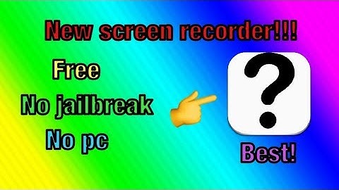 How To Get The New Screen Recorder ICapture 10 No Jailbreak And No Computer