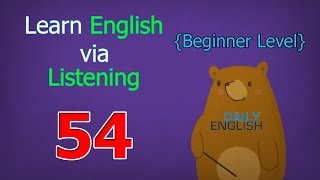 Learn English via Listening Beginner Level | Lesson 54 | The Restaurant