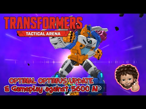 Transformers Tactical Arena  - OPTIMAL OPTIMUS UPDATE and gameplay against AI at 5600