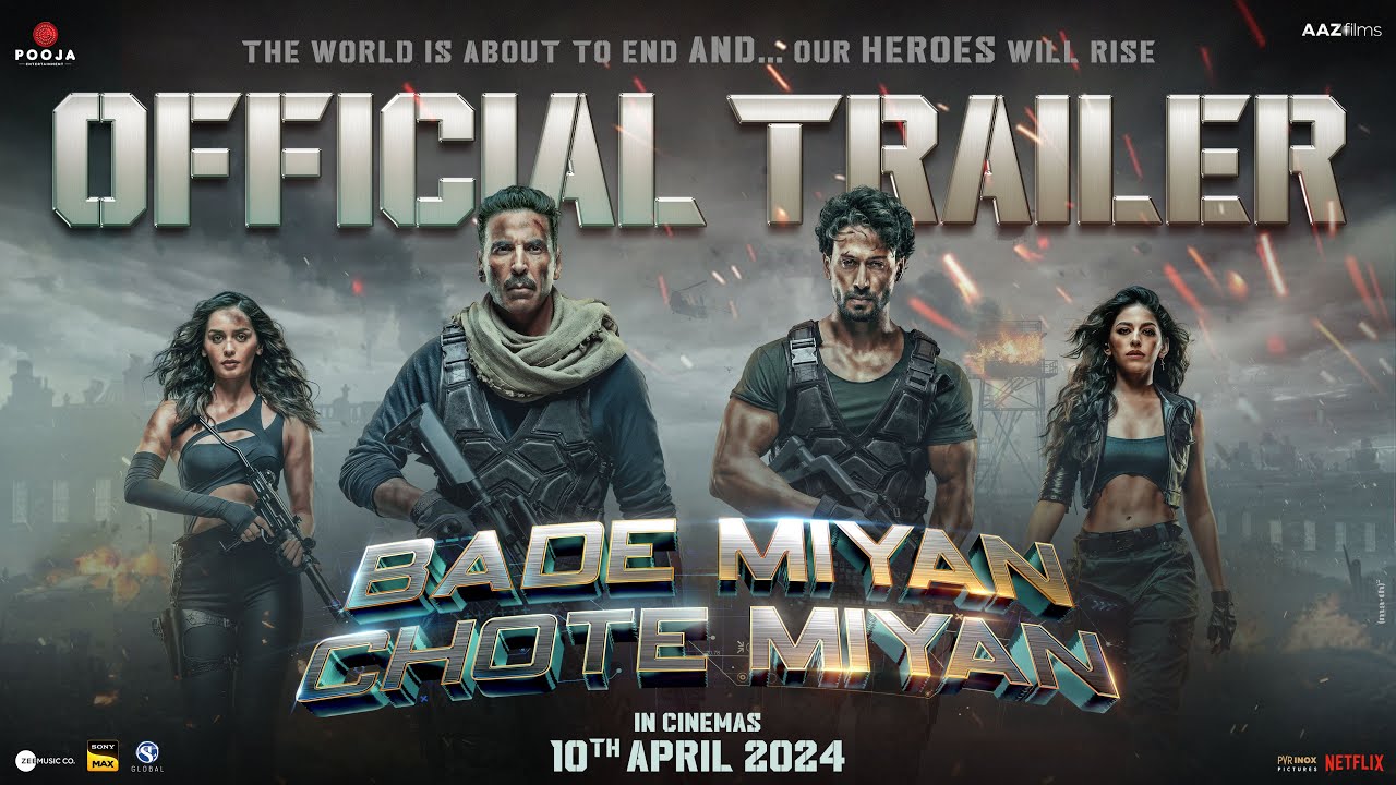 Bade Miyan Chote Miyan Official Trailer  Akshay Kumar  Tiger Shroff  Releasing at PVR on April 10