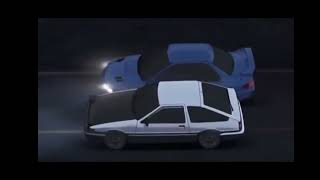 Initial D 4th Stage Bunta Overtakes Takumi original Scene