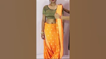 Beginners saree draping tutorial 😊  #shortsvideo #saree #ytshorts #fashion #sareedraping #trending