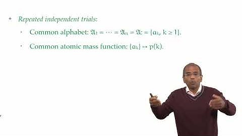 Lecture 9.2: i.  Independent trials: 3. The abstract setting — [Probability | Santosh S. Venkatesh]