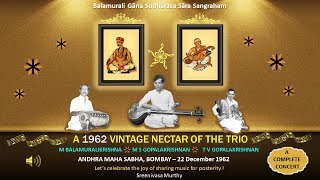 Here is a live concert held at andhra maha sabha, bombay on 22nd dec
1962. i am grateful to sri. ravi joshi for finding the spool and
digitising same. th...