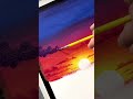 🌇 sunset scenery drawing