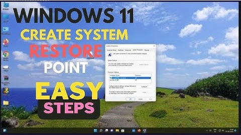Windows 11- How to Create System Restore Point- (EASY STEPS 2022)