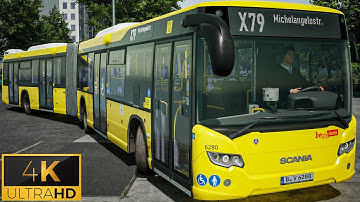 The Bus "4K" Line X79 | FULL ROUTE | Thrustmaster T300RS