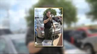 6-foot snake rescued from car