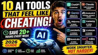 These 10 AI Tools Feel Like Cheating! Save 20+ Hours Every Week (2026 Guide)