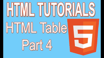 HTML 5 Tables || HTML Tutorial Part 4 Urdu/Hindi