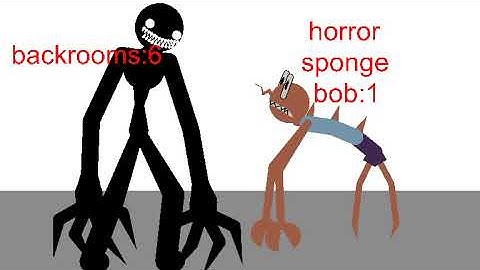 backrooms vs horror sponge bob (stick nodes pro)