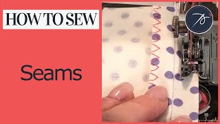 How to Sew and Finish a Seam
This video shows you how to sew a seam with a 1.5cm (15mm 5/8 inch) seam allowance). It also shows how to edge finish your seam allowances with pinking shears, a zig zag stitch, 3 step zig zag and a clean finish or turned and stitched method. How to Sew and Finish a Seam