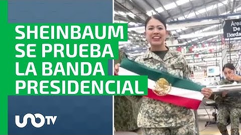 ¿Quién y cómo se hizo la banda presidencial que portará Claudia Sheinbaum en su mandato?
