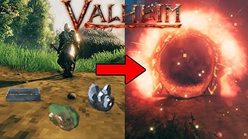 Valheim Using portals to transfer iron, copper, tin ore!(A workaround)