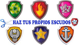 💙 Como hacer tus propios Escudos de la Patrulla Canina En Español