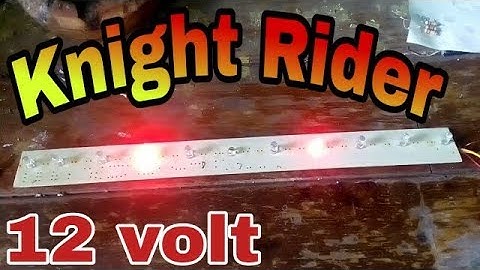 cara buat lampu led berjalan bolak balik untuk motor knight rider