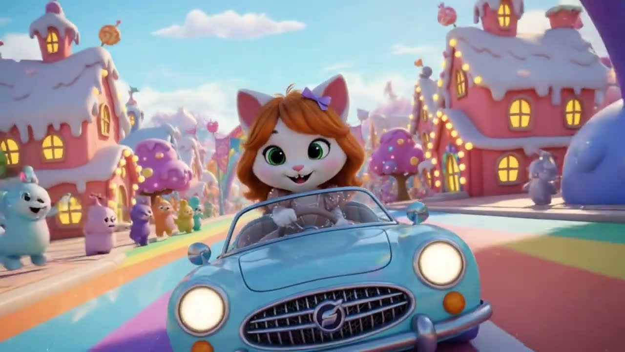 OMG! Cute Kitten Discovers a Magical Candy Kingdom 🍬🌈 | Ai Cat Story 🐱💄