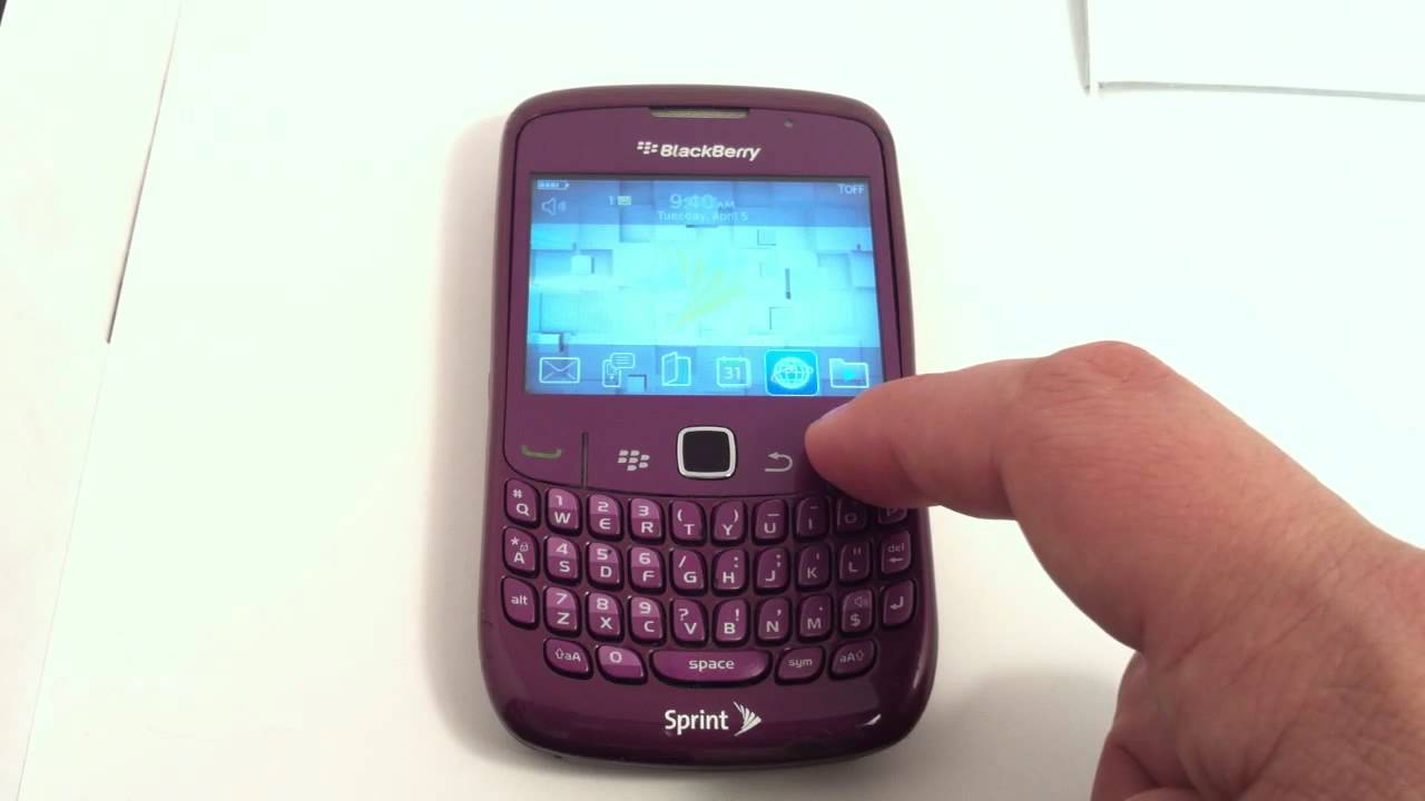 BlackBerry Curve 8530 Purple YouTube