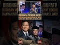 DIBONGKAR PRESIDEN BUPATI! RATUSAN MILIAR ANGGARAN RAKYAT BOCOR HANYA UNTUK SEWA HOTEL DAN DINAS LUA