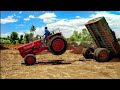 JCP and Tractor videos | Mahindra tractor 575 DI fully loaded mud by JCB 3DX Machine
